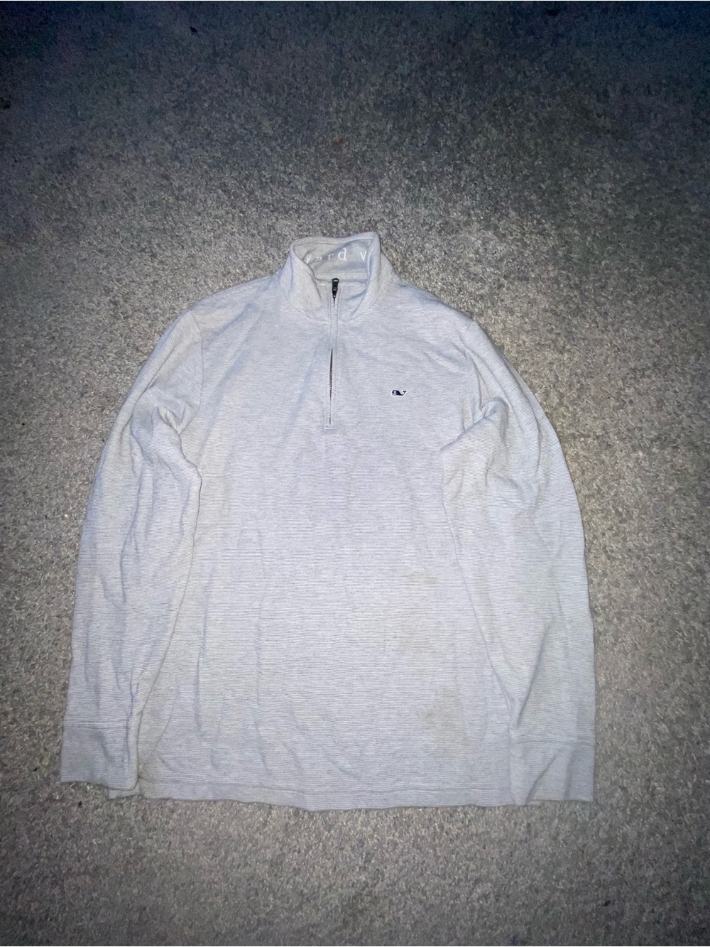 Vineyard Vines Light Gray Half-Zip Pullover